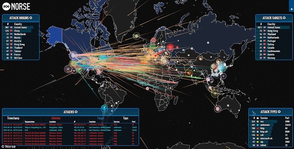 World Live DDOS attack maps Live DDOS-Monitoring blackMORE Ops